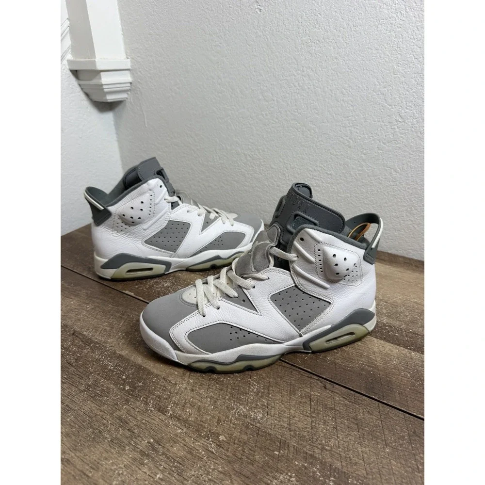 Jordan Air Jordan 6 Retro Cool Grey Men's High Top Sneaker CT8529-100 Size 9